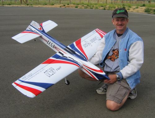 Photo of David Fitzgerald with his new Thundergazer